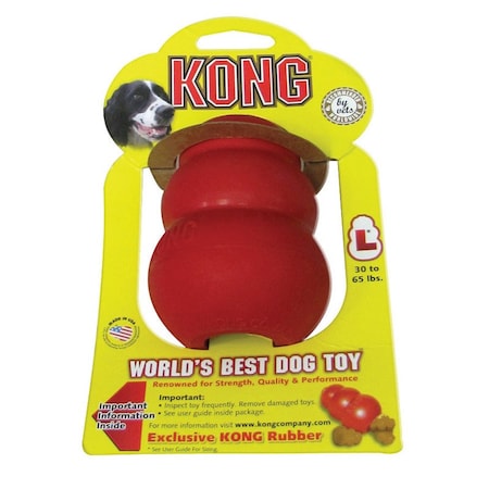 Kong Kong Red Rubber Dog Toy Large 1 pk KO-T1